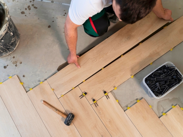revetement sol parquet entreprise